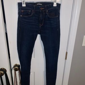 Express mid rise skinny jeans
